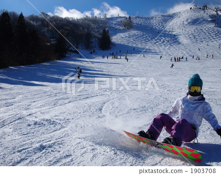 冬季運動 滑雪板 雪山 1903708