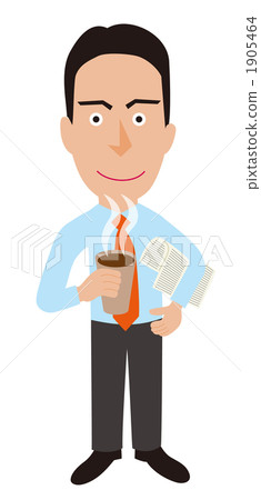 A businessman holding a newspaper A businessman holding a newspaper 1905464