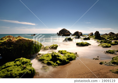 在Atsumi半島長灘的長時間曝光 1909119