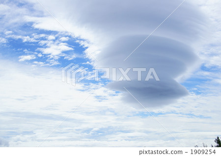 秋天天空和高山雲彩 1909254