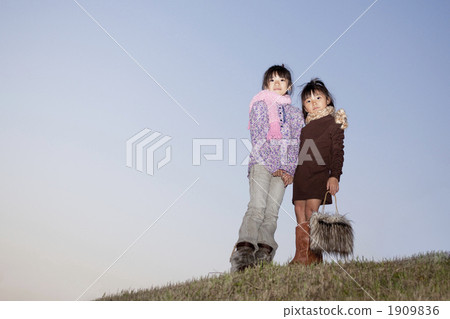 Children on the lawn Children on the lawn 1909836