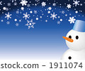 Winter image copy space (Snowman _ No Blur - Standard) 1911074