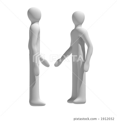 3D businessman greeting handshake 3D businessman greeting handshake 1912032