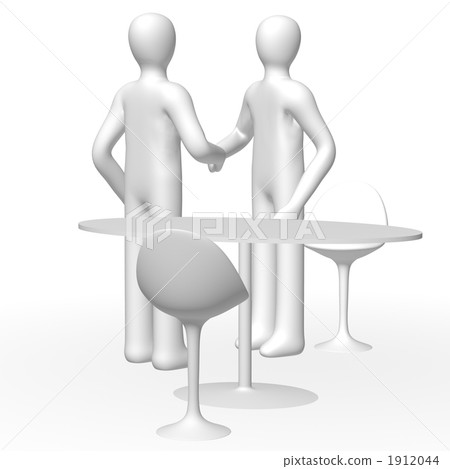 3D businessman handshake 3D businessman handshake 1912044