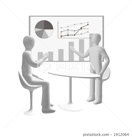 3D businessman presentation negotiations 3D businessman presentation negotiations 1912064