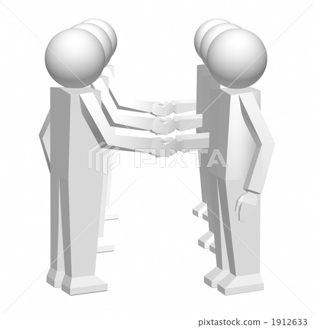 3D businessman handshake 3D businessman handshake 1912633