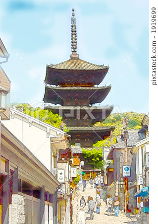 Yasaka Tower Digital Art Yasaka Tower Digital Art 1919699