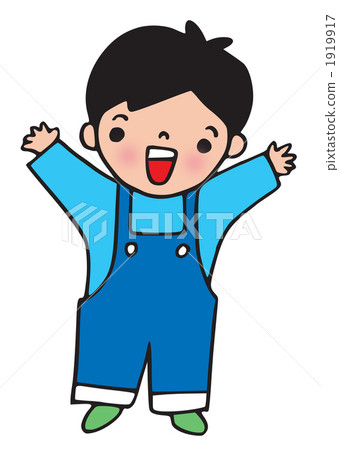 celebratory cheer, boy, person - Stock Illustration [1919917] - PIXTA