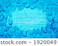 Glass Ball, blue, lined up 1920049