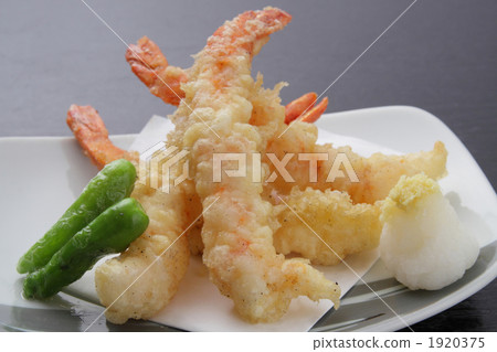 天婦羅大蝦 天婦羅蝦 油炸的 1920375
