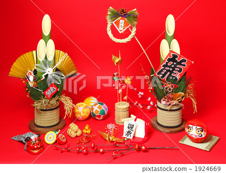 在新的一年里水平幸運米裂紋 1924669