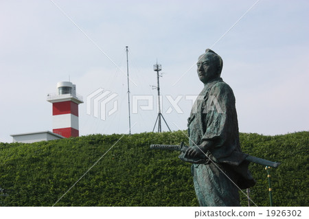 Statue of Mamiya Forest at the northernmost tip of Japan and Soya Cape Lighthouse 1926302