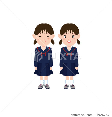 水手服女孩插圖 1926787