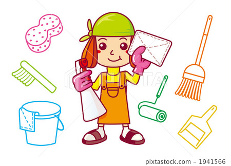 Housewife cleaning Housewife cleaning 1941566