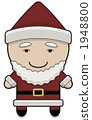 聖誕老人字符（與眼睛）的插圖 1948800