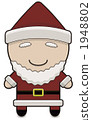 聖誕老人的性格的插圖（沒有眼睛） 1948802