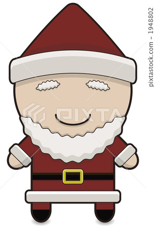 聖誕老人的性格的插圖（沒有眼睛） 1948802