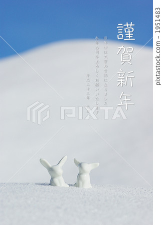 Snow and two rabbits Snow and two rabbits 1951483