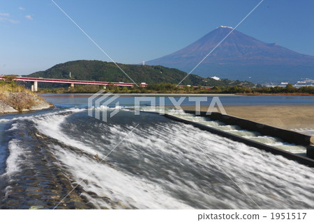 Fuji River and Mount Fuji 1951517