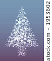 聖誕樹的例證由多雪的水晶製成 1953602