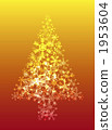聖誕樹的例證由多雪的水晶製成 1953604