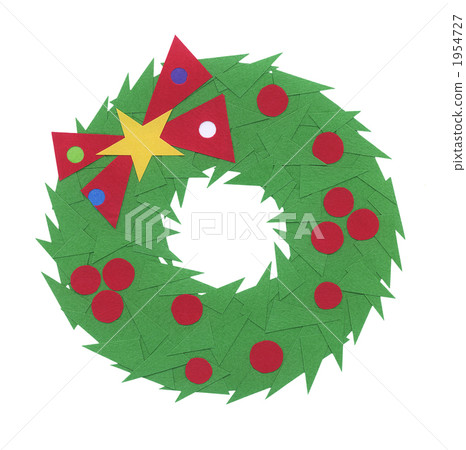 Christmas wreath sticking picture 1954727