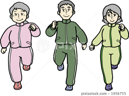 Senior also jogging 1956755