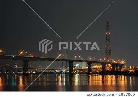 Night view of Kaita Ohashi Bridge 1957000