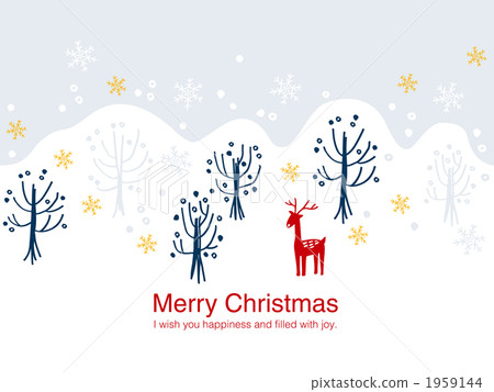 聖誕卡 白色聖誕節 聖誕季節 1959144