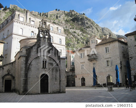 Beautiful streets of Kotor Old Town 1960351