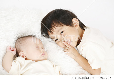 smiling, sleeping together, baby boy 1962706