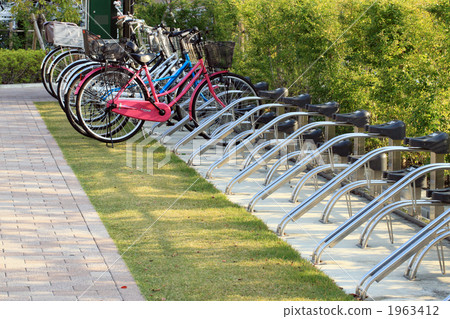 Beautiful outdoor toll bike storage area 1963412