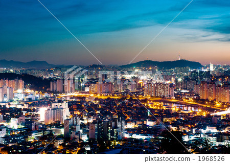 在首爾塔的夜景 在首爾塔的夜景 1968526