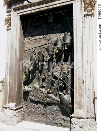 The gate of the Cathedral of Ljubljana The gate of the Cathedral of Ljubljana 1969036