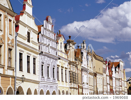 Zahariasz square in Telc 1969088