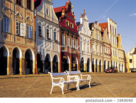 Zahariasz square in Telc 1969090