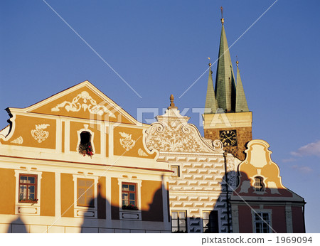 Zahariasz square in Telc Zahariasz square in Telc 1969094