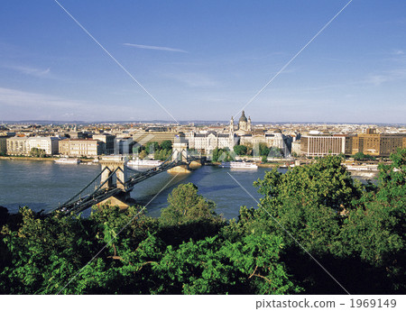 多瑙河從皇宮的山上 多瑙河從皇宮的山上 1969149