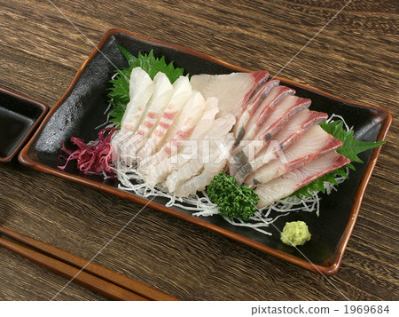 生魚片 黃尾魚 新鮮的魚 1969684