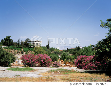 老集市廢墟在雅典 1970749