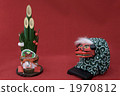 new year's pine decoration, lion dance, new year 1970812