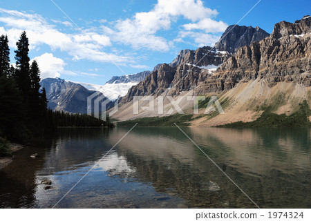 Croft Glacier from Bow Lake Croft Glacier from Bow Lake 1974324