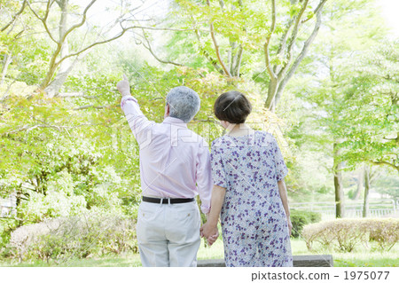 Senior couple taking a walk 1975077