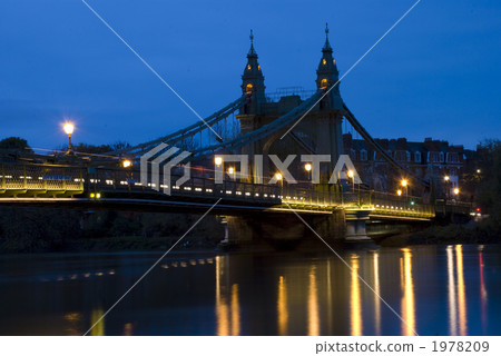 hammersmith bridge, thames river, bridge 1978209