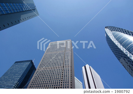 High-rise building street in Nishi-Shinjuku High-rise building street in Nishi-Shinjuku 1980792