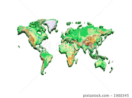 Green world map / natural environment 1988345