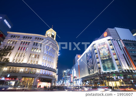 銀座4丁目十字路口 1991607