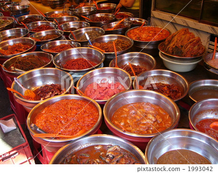 Korea / Kimchi stand in Busan Korea / Kimchi stand in Busan 1993042