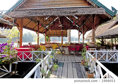 Waterfront restaurant in Laos 1998053
