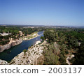 Gardon River seen from Pont du Gard 2003137
